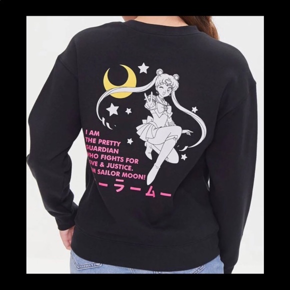Pretty Guardian Sailor Moon Womens Sweatshirt Size S - Picture 2 of 3